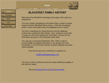 Tablet Screenshot of blackfeetgenealogy.com